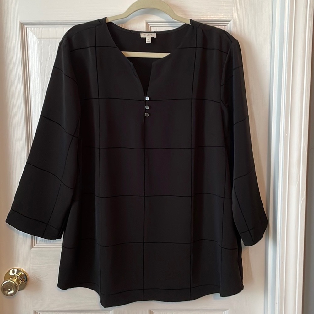 Talbots Black long sleeve top